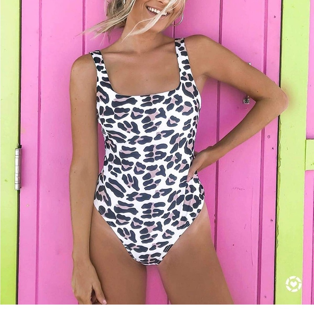 Large Leopard Cheeky One Piece